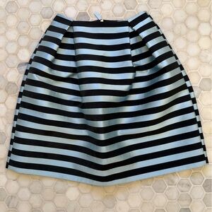 NWT ONE OF A KIND, VINTAGE. Topshop Black and sky Blue front Zipper bubble Skirt